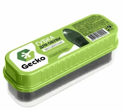 Губка для обуви стандарт «GECKO» бесцветная