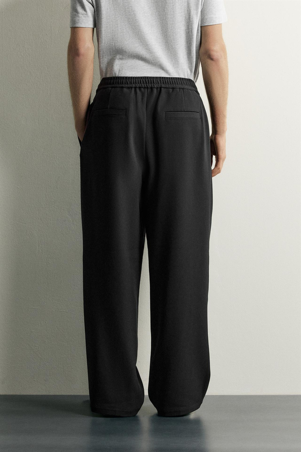 ZARA БРЮКИ COMFORT RELAXED FIT, ЧЕРНЫЙ