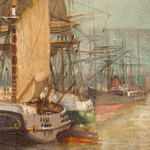Картина «Bateaux Dans Le Port De Rouen / Лодки в порту Руана»
