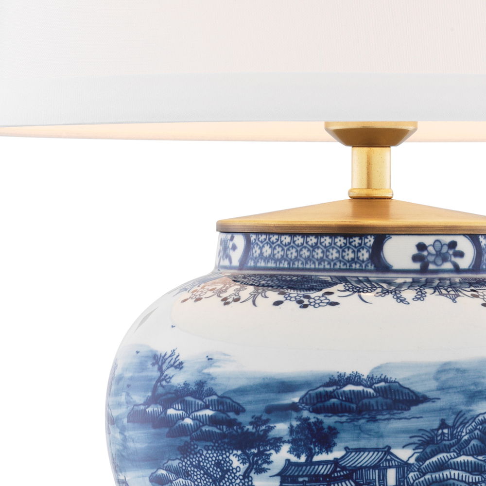Настольная лампа Chinese Blue Eichholtz