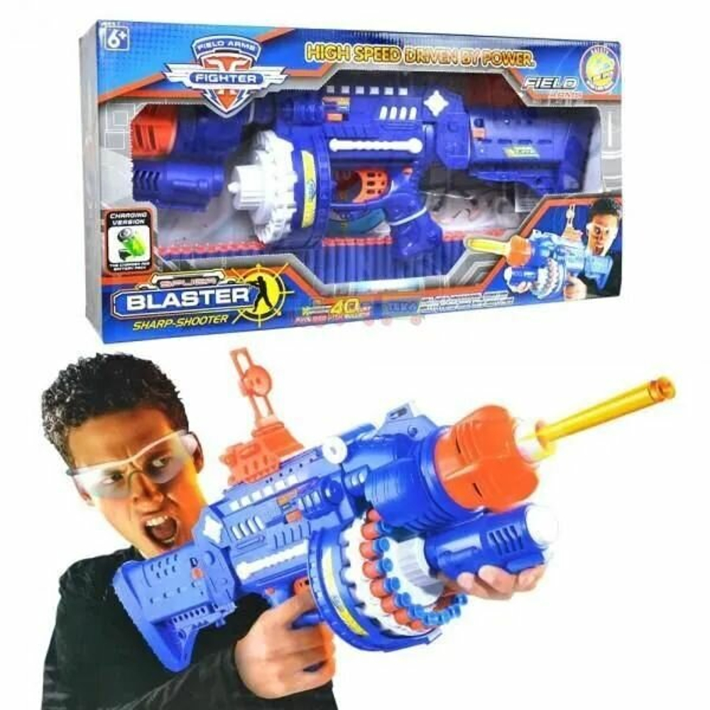 Бластер "FIELD ARMS" с мягкими пулями в коробке