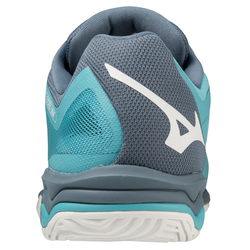 Мужские кроссовки теннисные Mizuno Wave Exceed Light AC - maui blue/white/china blue