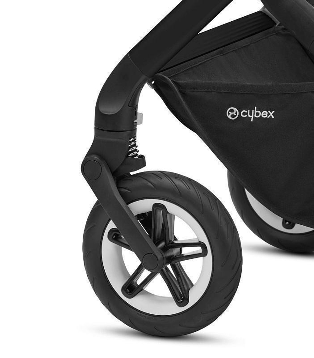 Коляска Cybex Talos S Lux BLK complete Cloud T Peach Pink Plus 3 в 1 Moon Black с дождевиками