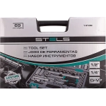Набор инструментов, 1/2", 1/4", CrV, 69 предм.// STELS 14108