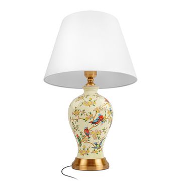 Настольная лампа 1*Е27 10382T белый/бронза Gladiole LOFT IT