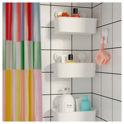 IKEA TISKEN  (ИКЕА ТИСКЕН)  -  Корзина на присосках - белый