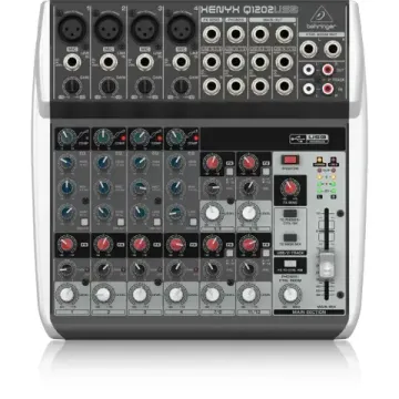 Behringer Q1202USB - микшер 4 моно, 4 стерео канала, эквалайзер, микр.предусил, USB