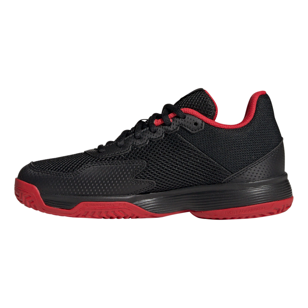 Детские теннисные кроссовки adidas Courtflash Kids - Black, Red