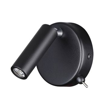 Бра с выкл. LED 3W 3000K 5220/3WL черный CHASE Lumion