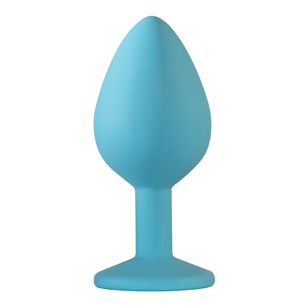Анальная пробка 8,5см Lola Games Emotions Cutie Medium Turquoise pink crystal 4012-03Lola