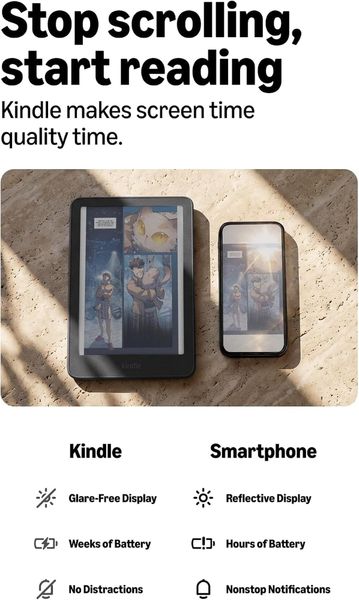 Электронная книга Amazon Kindle Colorsoft 2026 16Gb (без рекламы) Серый | Graphite