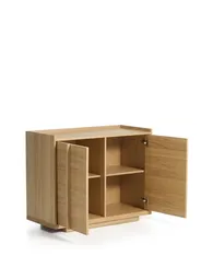 Комод Onix с отделкой из дубового шпона натурального оттенка, 100 x 80 см