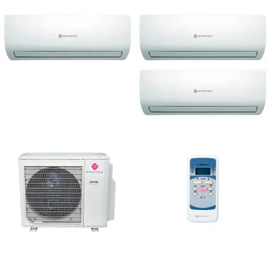 Мультисплит система на 3 комнаты Dantex RK-M09C2N x 3 / RK-4M27HM2E-W