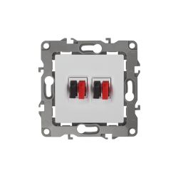 Розетка ЭРА Серия 12 12-3112-01 аудио двойная IP20 белый | Эра 12