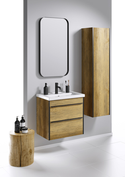 AQ RM0205BLK RM Зеркало в металлической раме 500х900х40 мм, чёрный