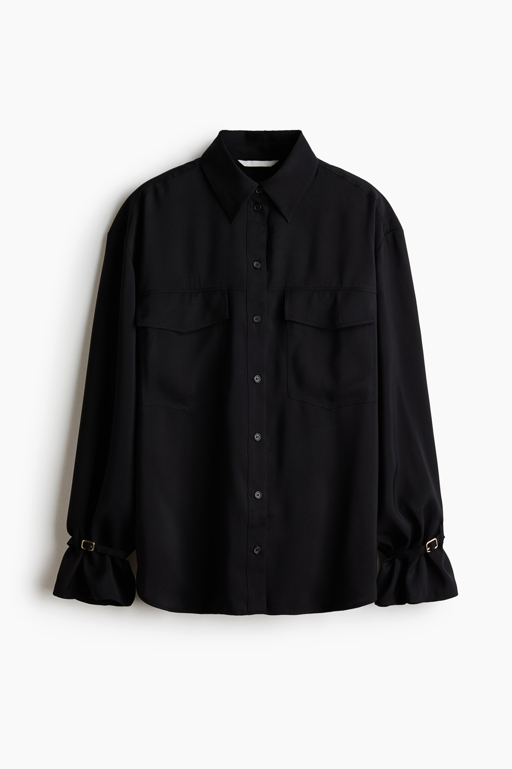 Рубашка оверсайз — Чёрный - H&M