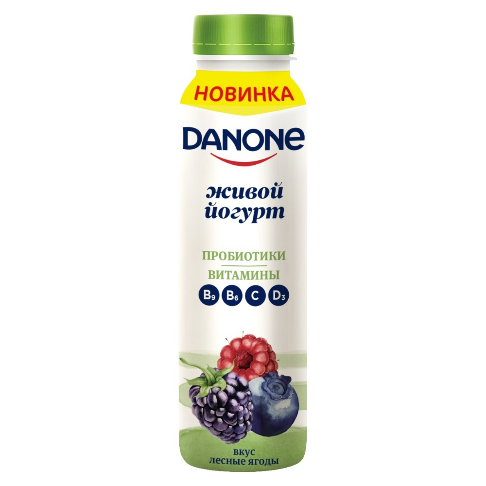 Живой йогурт Danone Лесные ягоды 270 гр