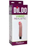 Вибратор с бороздками и шишечками на стволе UltraSkin Vibro Realistic (Цвет: телесный)