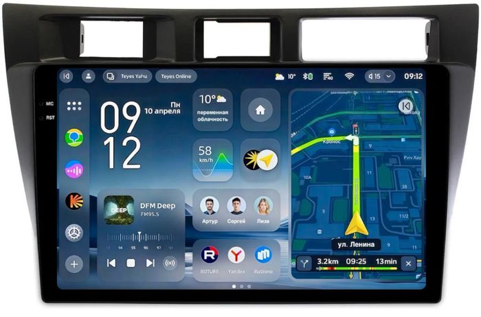 Магнитола для Toyota Mark II 110, Verossa 2000-2004 (вниз) - Teyes CC4-PRO монитор 9.5" 2K QLED на Android 13, Быстрейшая, Snapdragon 778G, ИИ, CarPlay, DSP, 4G SIM-слот