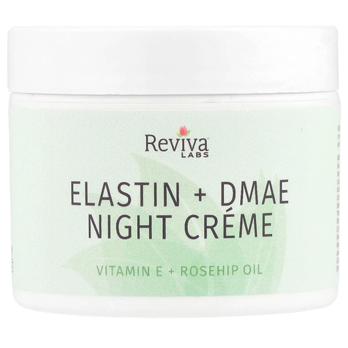 Reviva Labs, ночной крем с эластином и ДМАЭ, 55 г (2 унции)
