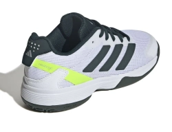 Детские теннисные кроссовки Adidas Ubersonic K - pure teal/silver metallic/lucid lemon