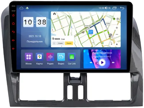 Магнитола для Volvo XC60 2008-2013 - Parafar PF189XHD на Android 13, CarPlay, 4G SIM-слот