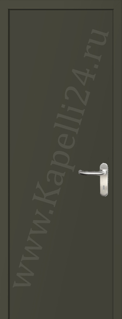 Дверь влагостойкая пластиковая KAPELLI multicolor ДГ RAL 7013 Коричнево-серый + коробка
