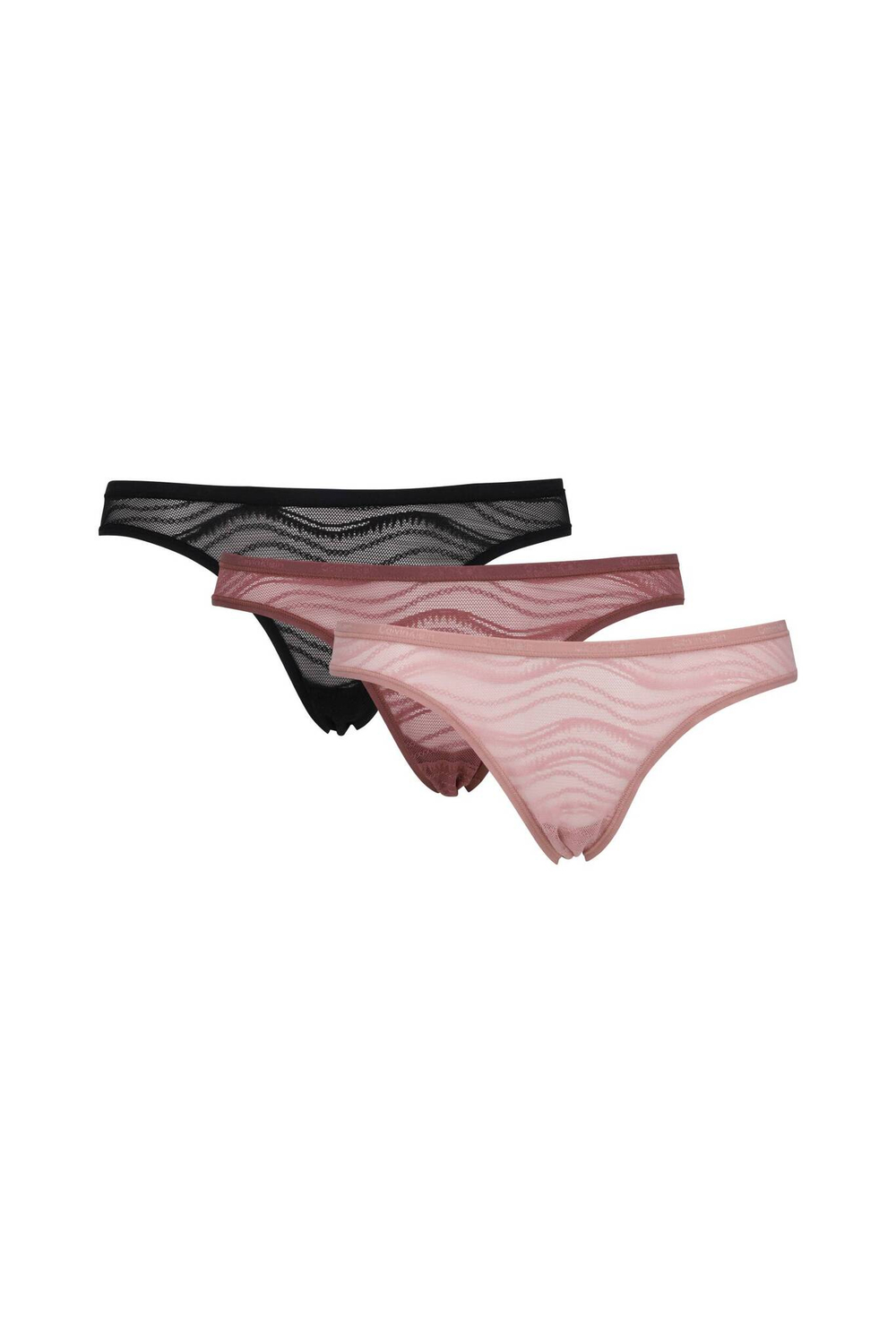 Трусики 3 пары Calvin Klein Underwear - черный(000QD5203E)