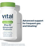 Vital Nutrients, Hyperbiotics®, улучшенный пробиотик Pro-15®, 60 веганских таблеток