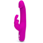 Фиолетовый перезаряжаемый вибратор Rabbit Slimline Curve Rechargeable - 24 см. (Цвет: фиолетовый)