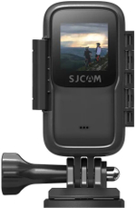 Экшн камера SJCam C200 черная с креплением, цифровым стабилизатором, водонепроницаемая 4K Ultra HD на шлем, голову, грудь, велосипед