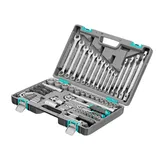 Набор инструментов, 1/2", 1/4", CrV, пластиковый кейс 88 предметов Stels — фото 1