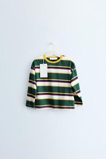ZARA TIMELESS — ФУТБОЛКА В ПОЛОСКУ, ЧЕРНЫЙ/ЗЕЛЕНЫЙ
