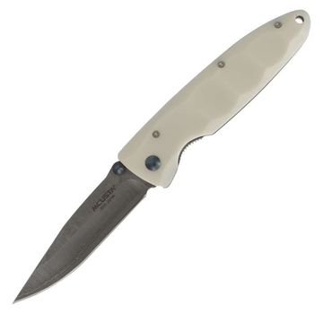Складной нож Mcusta Damascus Classic Wave MC-0015D c клинком из стали VG-10 San Mai (Laminated Stainlesss Damascus) рукоять Corian