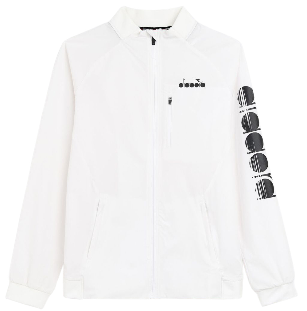 Мужская теннисная толстовка Diadora FZ Jacket M - optical white