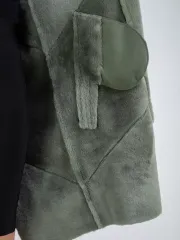 Дубленка зима натуральная удлиненная с капюшоном