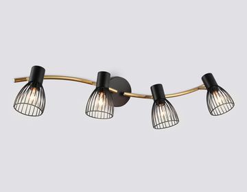 Накладной спот с выключателем в стиле лофт 4*Е14 TR8662 черный/золото Loft Traditional Ambrella