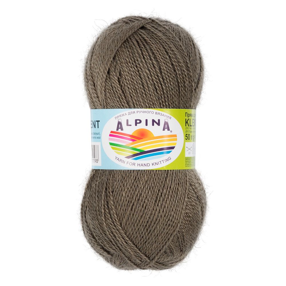Пряжа Alpina Klement / уп.4 мот. по 50г, 300м, 36 хаки Пряжа Alpina Klement / уп.4 мот. по 50г, 300м, 36 хаки