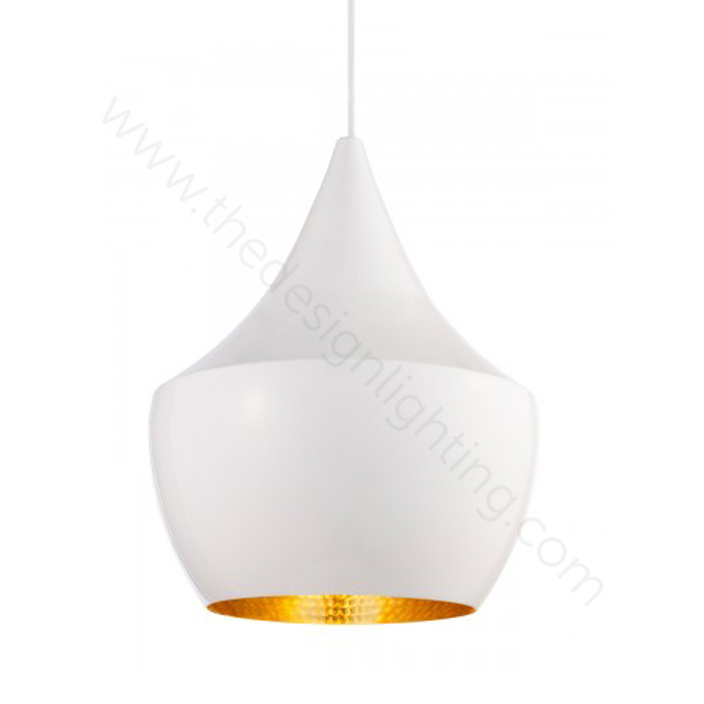 Pendant design lamp  Beat Light Fat by Tom Dixon (White)