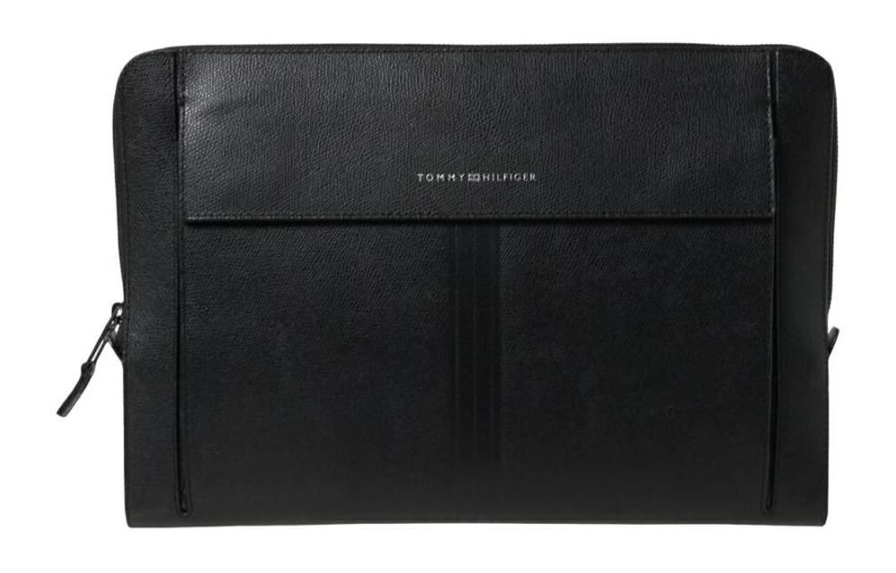 Tommy Hilfiger Synthetic Leather Storage Bag Laptop Bag Regular Men"s Black