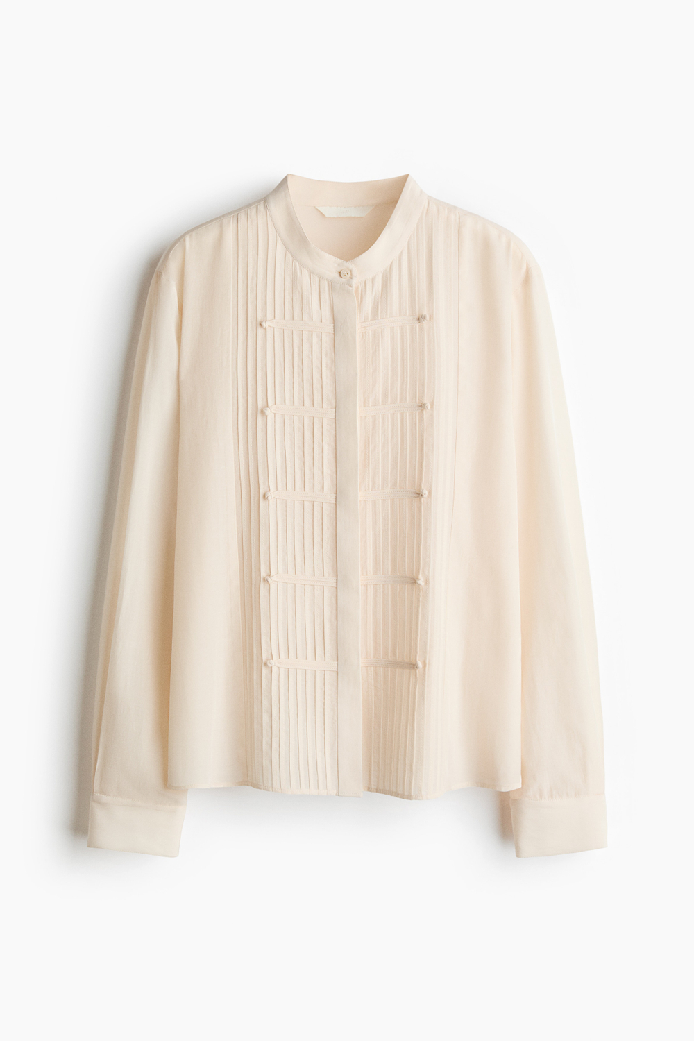 Блузка с защипами и пуговицами-узелками - H&M