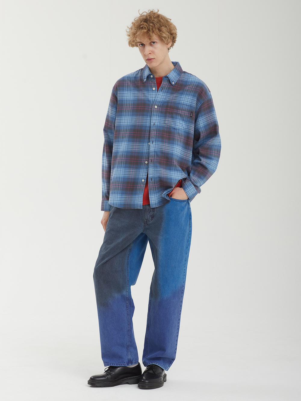Мужская Рубашка Flannel Check