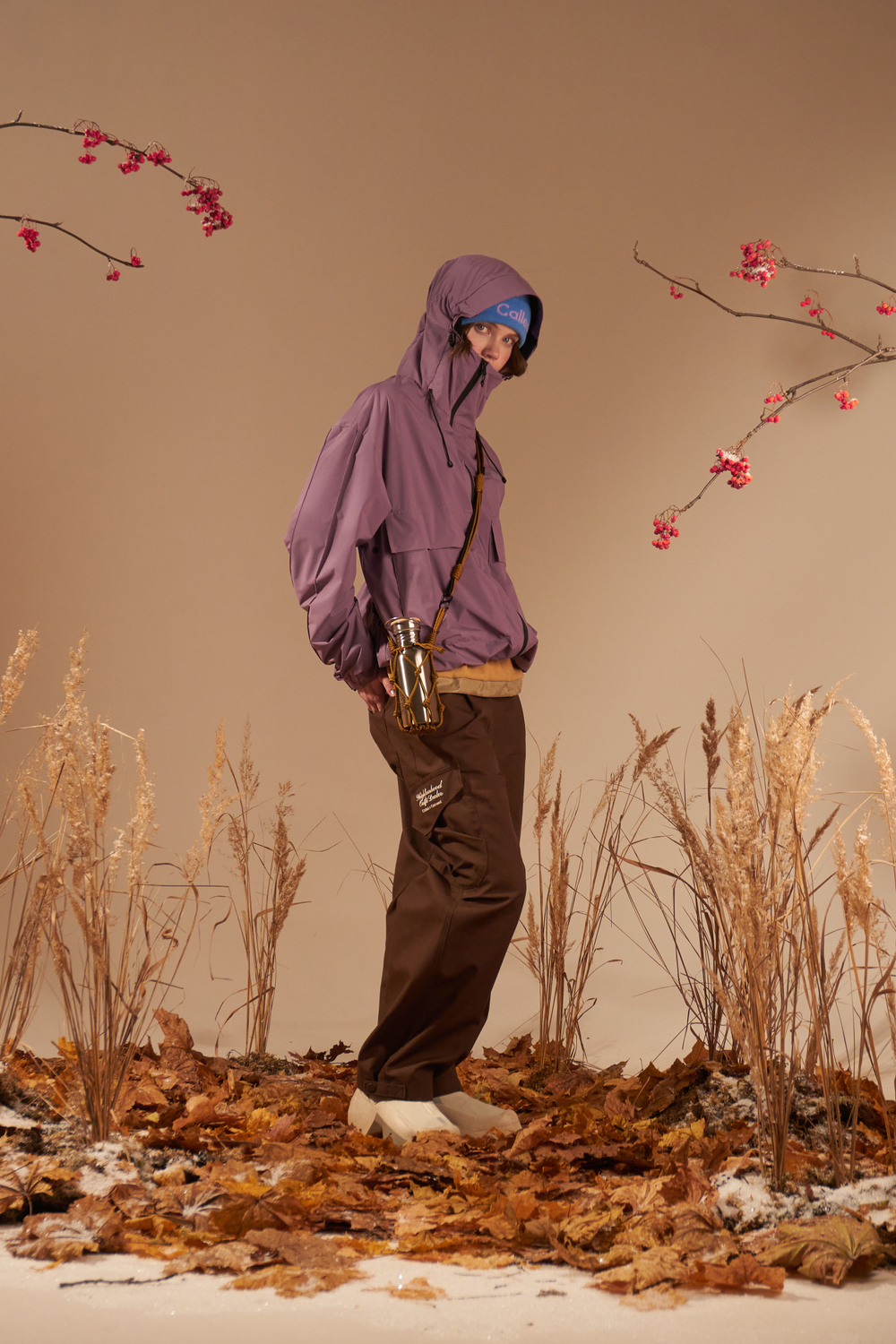 Шапка Called a Garment Pathway Logo Beanie "Blue - Lilac"