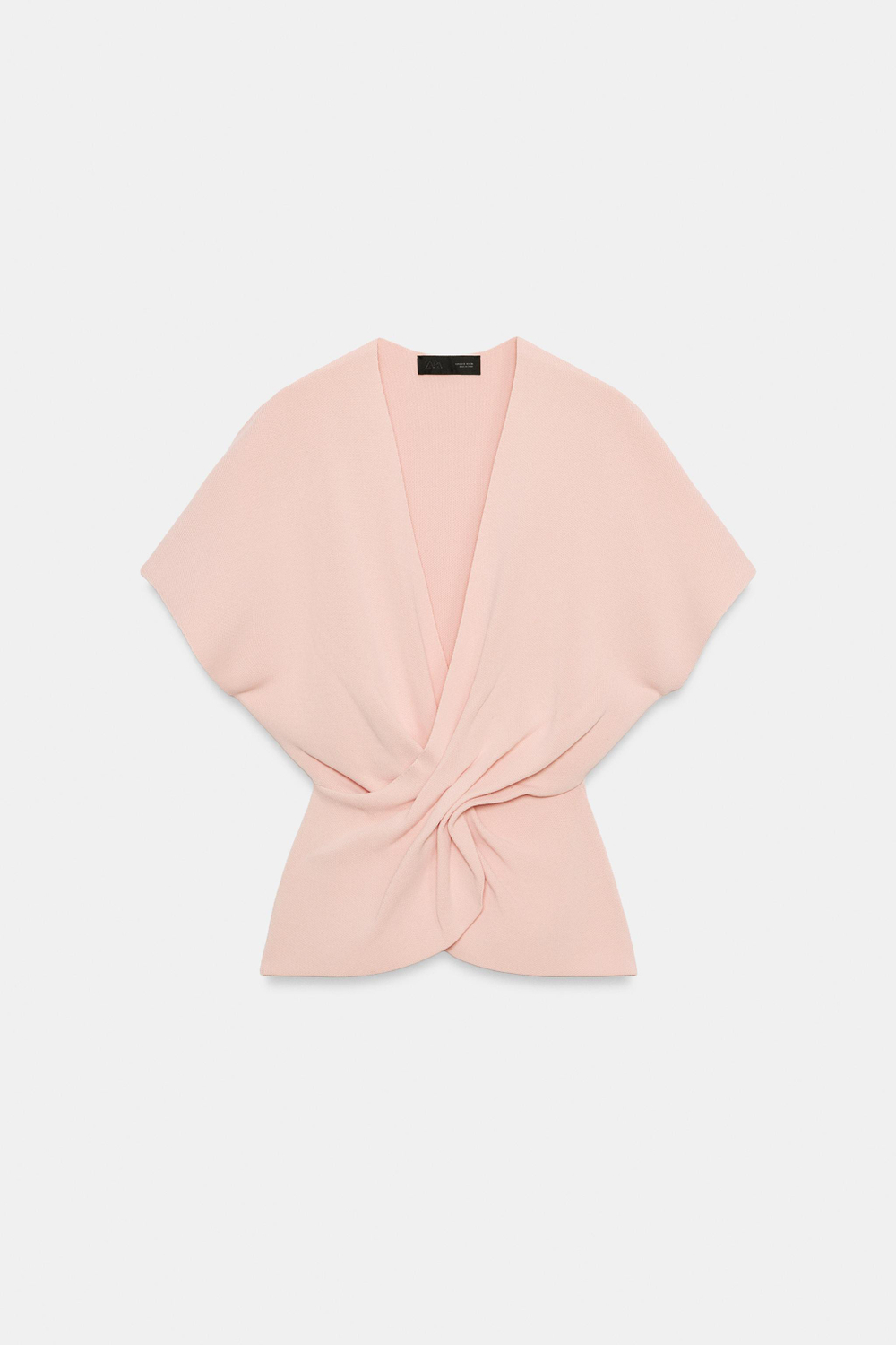 ТРИКОТАЖНЫЙ ТОП СО СБОРКАМИ — ZARA