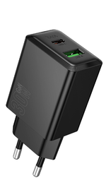 Сетевое зар. устр. Hoco N71 1USB/1С 30W черное