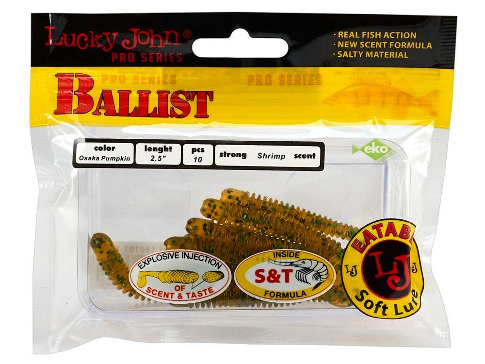 Мягкая приманка Lucky John BALLIST 3.3in (84 мм), цвет PA19, 8 шт/уп