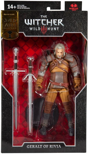 Фигурка The Witcher 3 Wild Hunt Geralt of Rivia Gold label 18см