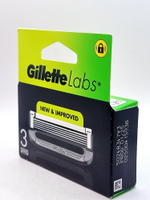 Сменные кассеты для бритья Gillette Labs Heated Razor для бритвы с подогревом, в упаковке 3 кассеты (США)