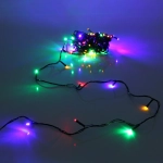 Гирлянда для дома НИТЬ 14 м 100 ламп LED черный пров.,8 реж, IP-20, Мультицвет (ПЕРВАЯ ЦЕНА)