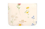 COACH Card Case Canvas Card Holder Women"s White